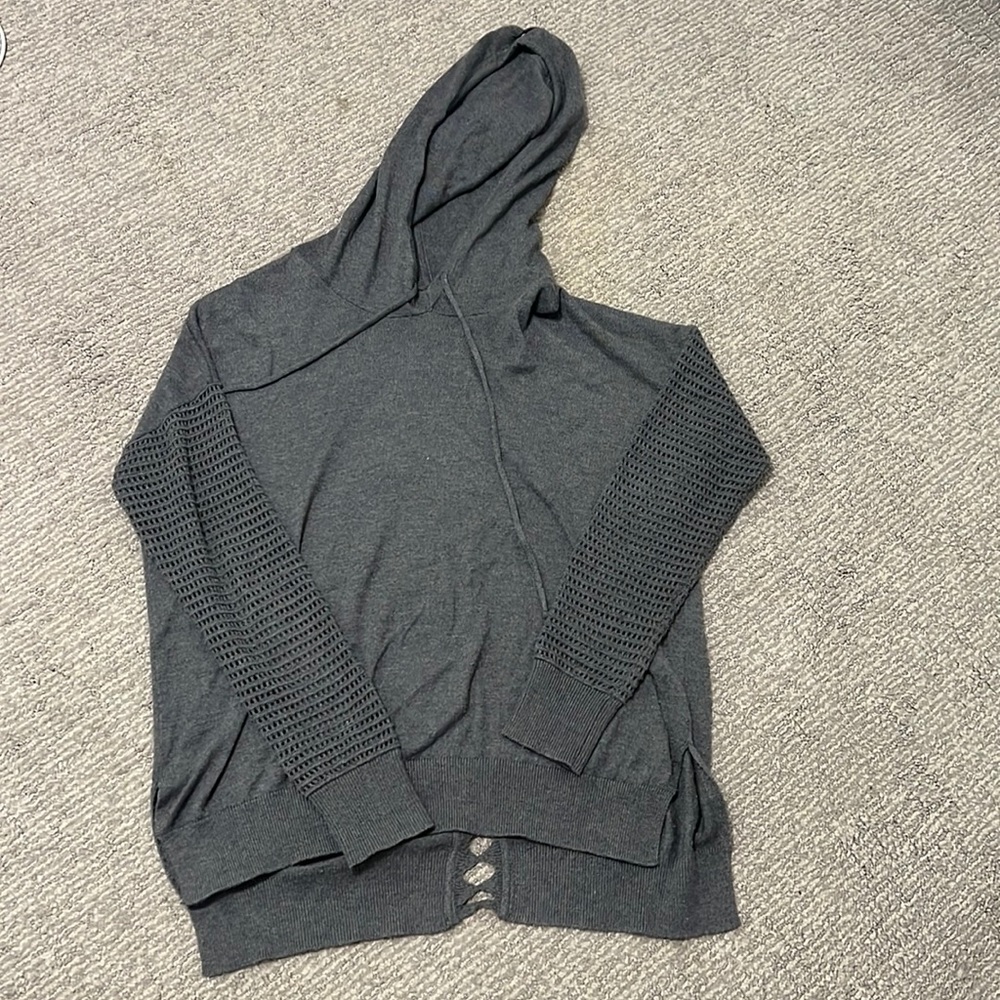 Aqua gray sweater, size small